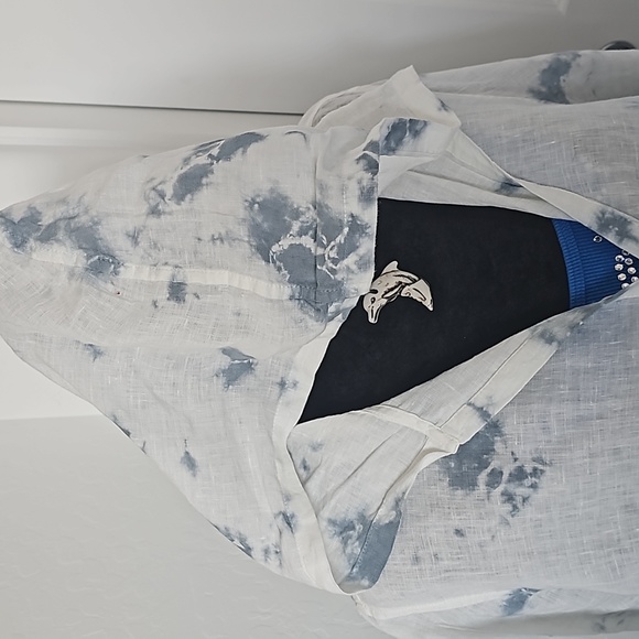 Womans C&C california tunic tye dye hoodie blouse pullover 2x - Picture 4 of 6